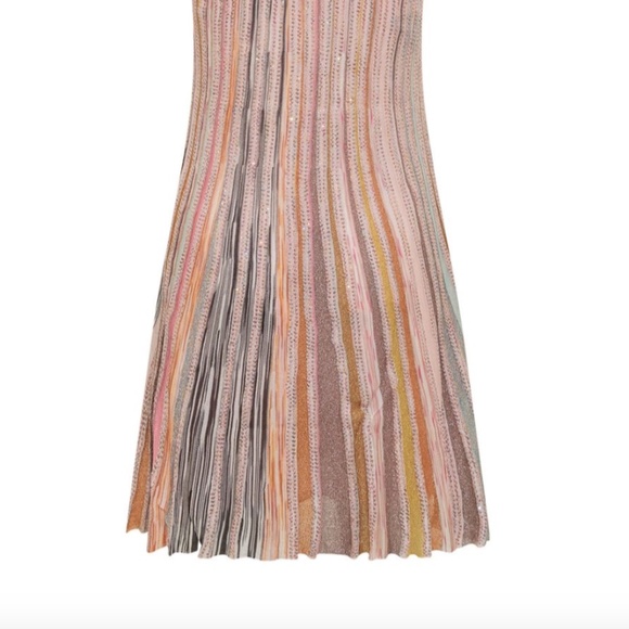 MISSONI Sleeveless Pink Stripe Silk Mini Dress - Size US4 - MSRP $1495 - BNWT - Picture 8 of 15